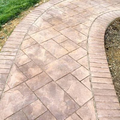Stamped Concrete Sidewalk